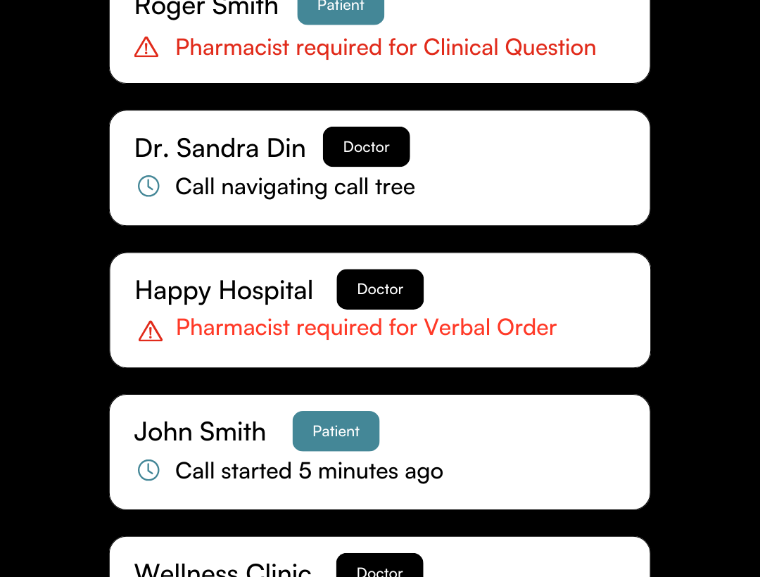 Automate pharmacy calls. Send prescription refill reminders via voice or SMS