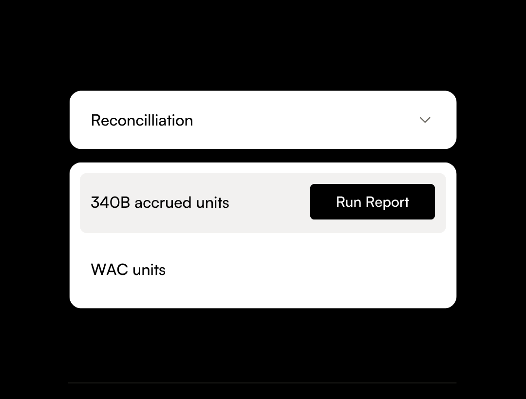 340B split-billing visibility and audit trail