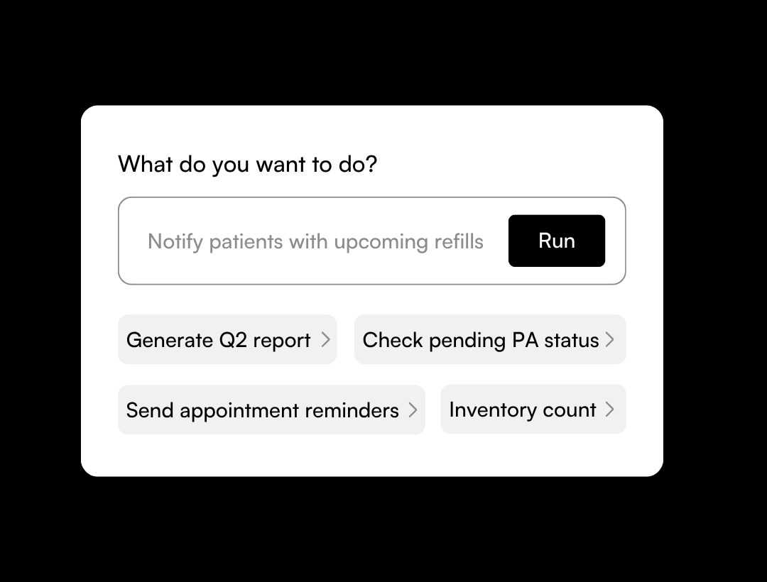 Pharmacy prescription automation. Integrate with any healthcare fax automation tool
